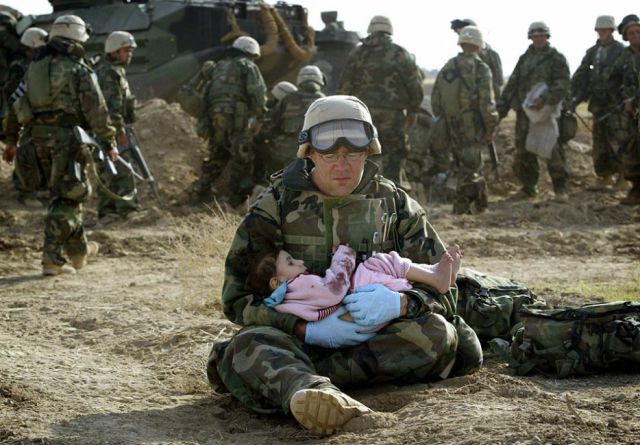 Humans Showing Tenderness to Others in Violent Times