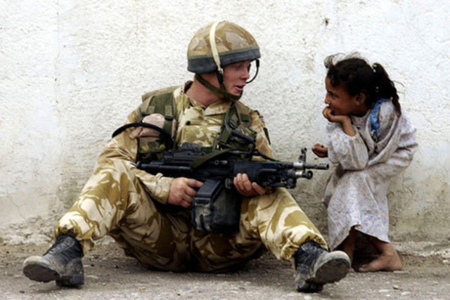 Humans Showing Tenderness to Others in Violent Times
