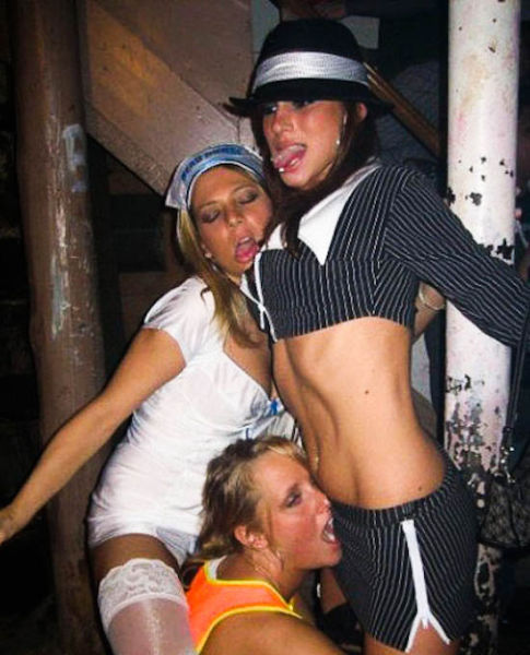 Party Girls Getting a Little Out of Hand