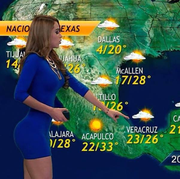 Very Often Weather Reporters Are Hot, But This One Might Be the Hottest