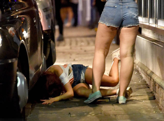 British Students Engage in a Little Drunken Debauchery