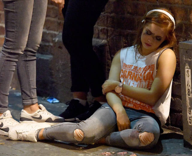 British Students Engage in a Little Drunken Debauchery