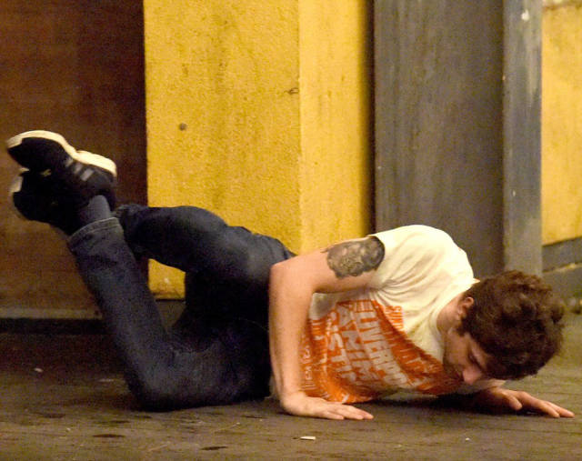 British Students Engage in a Little Drunken Debauchery