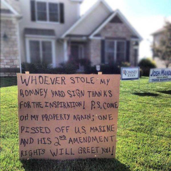 Funny Yard Signs That Are Impossible Not To Notice