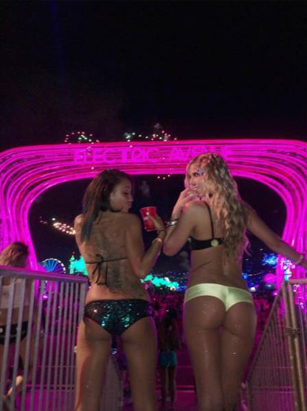 Smoking Girls From Electric Daisy Carnival