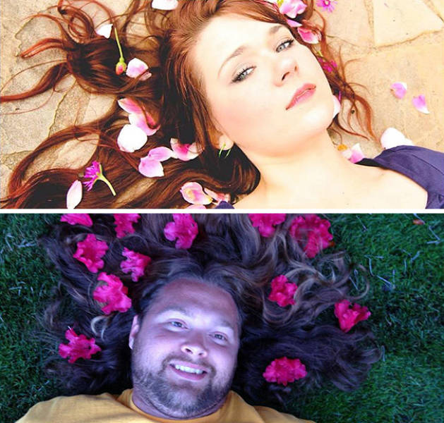 Guys Recreate Girls’ Photos And The Results Are Hilarious