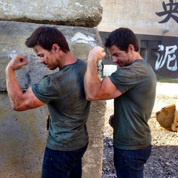 Actors With Their Stunt Doubles
